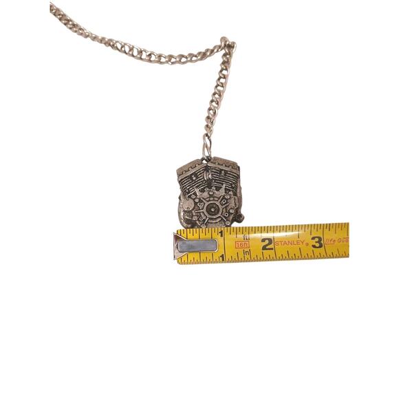 V-Twin Engine Metal Pendent Key Chain Pocket Hook Chunky Motorcycle Punk Gothic - Picture 9 of 10